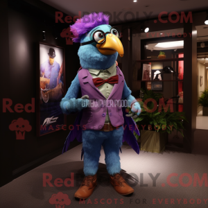 Lilla Macaw maskot kostume...