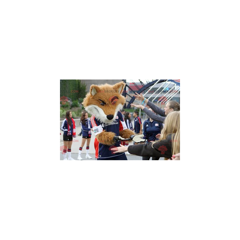 Fox maskot i sportkläder - Redbrokoly.com