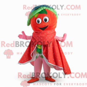 Aardbei-mascottekostuum...