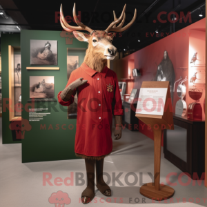 Red Irish Elk maskot...