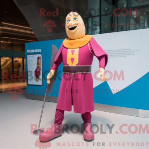 Pink Swiss Guard maskot...