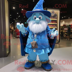 Cyan Wizard Maskottchen...
