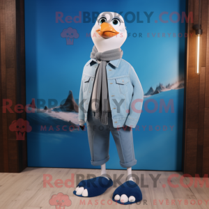 Maskotka Sky Blue Gull w...
