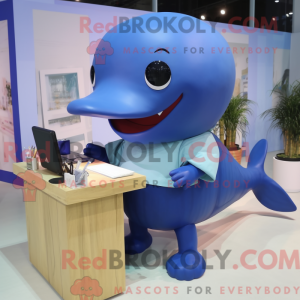 Personaggio mascotte balena...