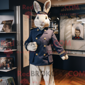 Navy Wild Rabbit maskot...