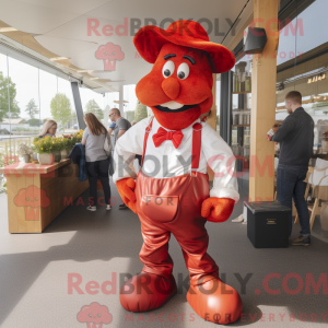 Red Goulash mascot costume...