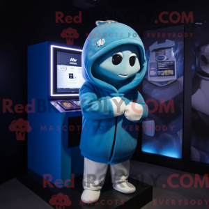 Blue Ray maskot kostume...