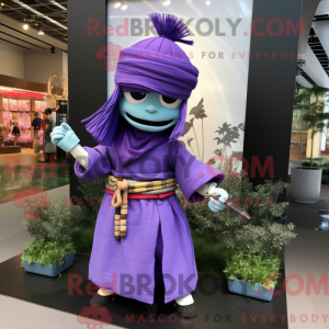 Lavender Samurai mascot...