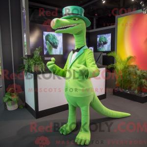 Limegrønn Parasaurolophus...