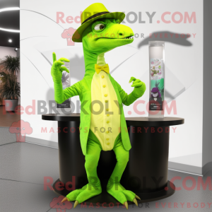 Limegrønn Parasaurolophus...