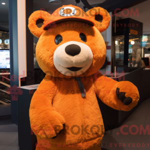 Postava maskota Orange Bear...
