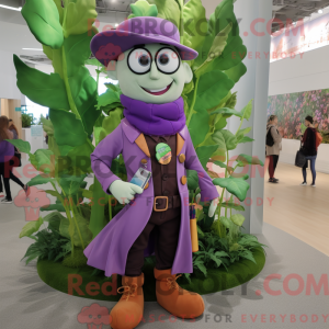 Purple Beanstalk mascot...