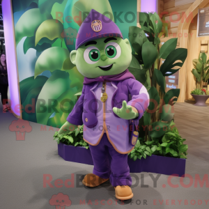 Purple Beanstalk mascot...
