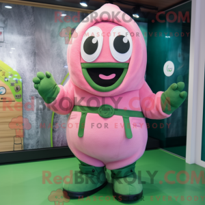 Postava maskota Pink Green...