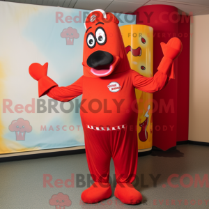 Postava maskota Red Hot Dog...