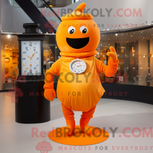 Orange Sanduhr Maskottchen...