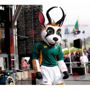 Mascot gacela marrón blanco y negro - Redbrokoly.com