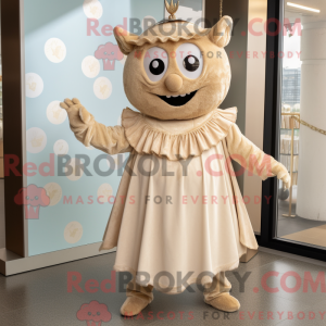 Tan Tooth Fairy mascot...