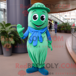 Blue Green Bean maskot...