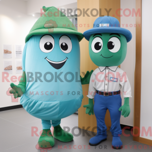 Blue Green Bean maskot...