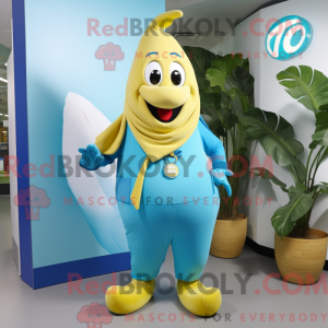 Sky Blue Baa maskot kostume...