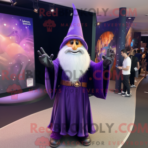 Mascotte de magicien violet...