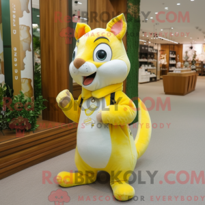 Citrongul egern maskot...