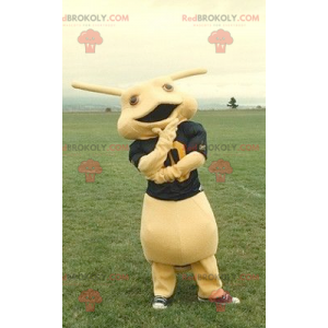 Mascotte de lapin de créature jaune - Redbrokoly.com