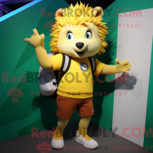 Yellow Hedgehog mascot...