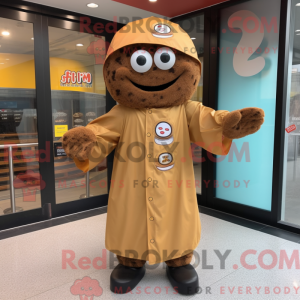 Brown Bagels mascot costume...