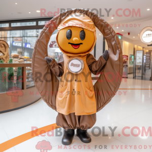 Brown Bagels mascot costume...