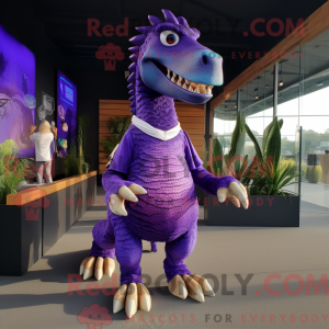 Purple Spinosaurus mascot...