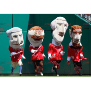 4 mascottes d'hommes politiques - Redbrokoly.com