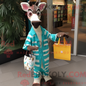 Costume de mascotte d okapi...