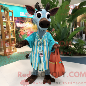 Costume de mascotte d okapi...