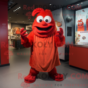 Rød gullasch maskot kostume...