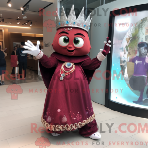 Maroon Queen mascot costume...