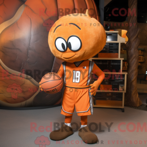 Rust Basketball Ball maskot...