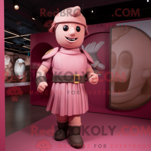 Pink romersk soldat maskot...