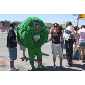 Giant green artichoke mascot - Redbrokoly.com