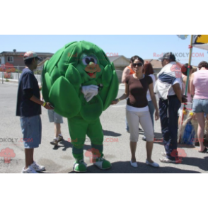 Giant green artichoke mascot - Redbrokoly.com
