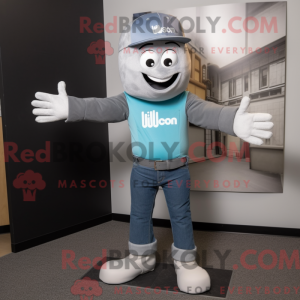Grå forlovelsesring maskot...