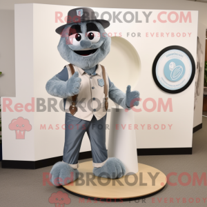 Grå forlovelsesring maskot...