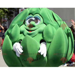 Giant green artichoke mascot - Redbrokoly.com