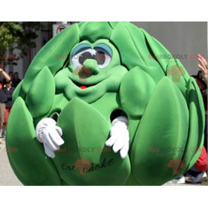 Mascota de alcachofa verde gigante - Redbrokoly.com