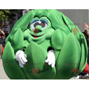 Mascote gigante de alcachofra verde - Redbrokoly.com
