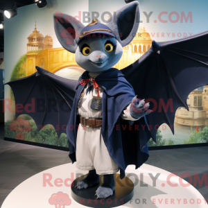 Navy Bat maskot kostume...