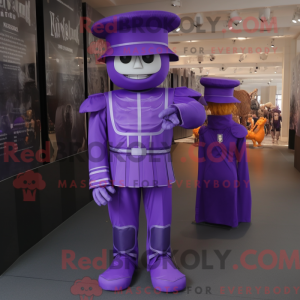 Purple Soldier mascot...