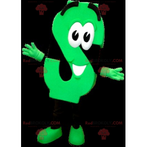 Mascot letra S verde neón y negro - Redbrokoly.com