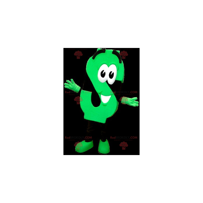 Mascot letra S verde neón y negro - Redbrokoly.com